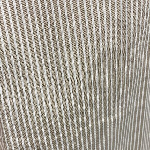 Calvin Klein NWT Tan Pinstripe Cropped Pants Size 12 with Belt - Picture 12 of 14
